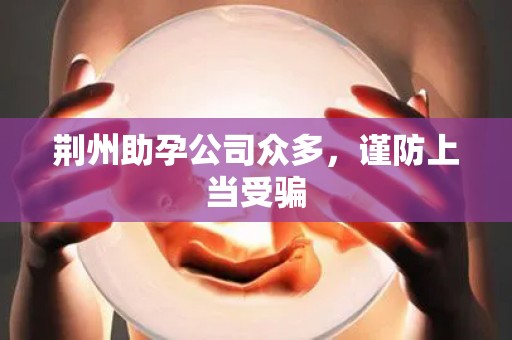 荆州助孕公司众多，谨防上当受骗