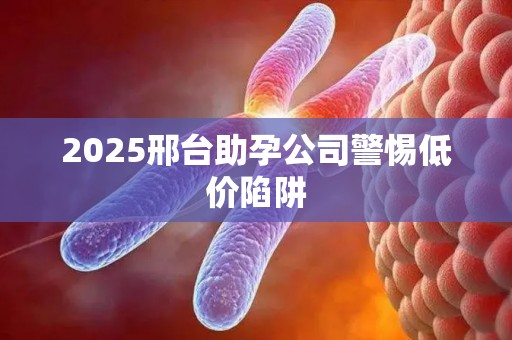 2025邢台助孕公司警惕低价陷阱