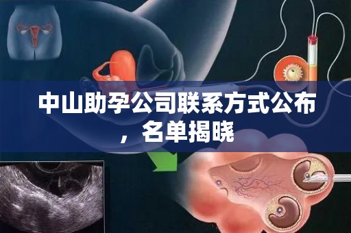 中山助孕公司联系方式公布，名单揭晓