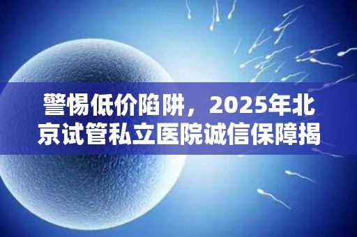 警惕低价陷阱，2025年北京试管私立医院诚信保障揭秘