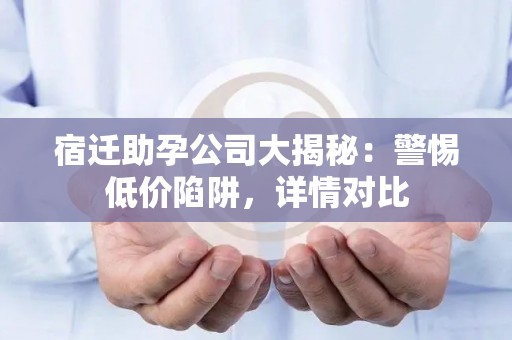宿迁助孕公司大揭秘：警惕低价陷阱，详情对比