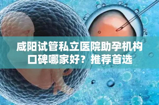 咸阳试管私立医院助孕机构口碑哪家好？推荐首选