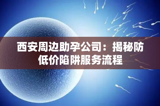 西安周边助孕公司：揭秘防低价陷阱服务流程