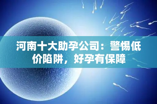 河南十大助孕公司：警惕低价陷阱，好孕有保障