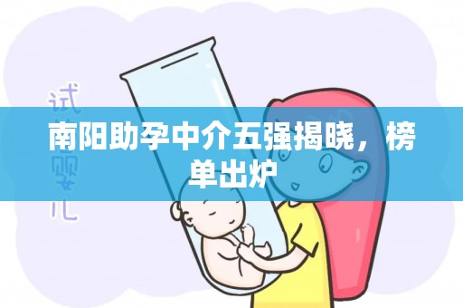 南阳助孕中介五强揭晓，榜单出炉
