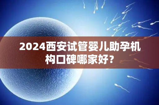 2024西安试管婴儿助孕机构口碑哪家好？