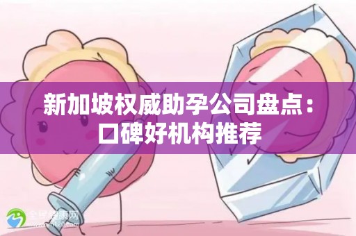新加坡权威助孕公司盘点：口碑好机构推荐