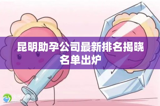 昆明助孕公司最新排名揭晓名单出炉