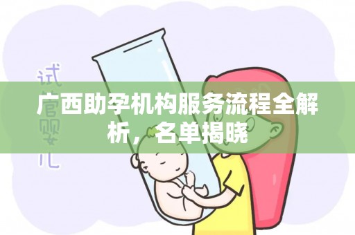 广西助孕机构服务流程全解析，名单揭晓