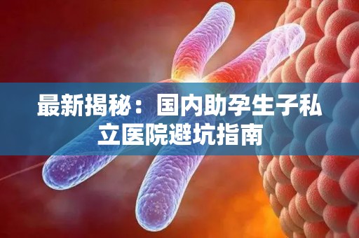 最新揭秘：国内助孕生子私立医院避坑指南