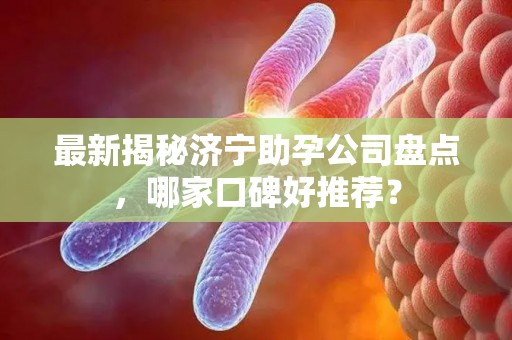 最新揭秘济宁助孕公司盘点，哪家口碑好推荐？