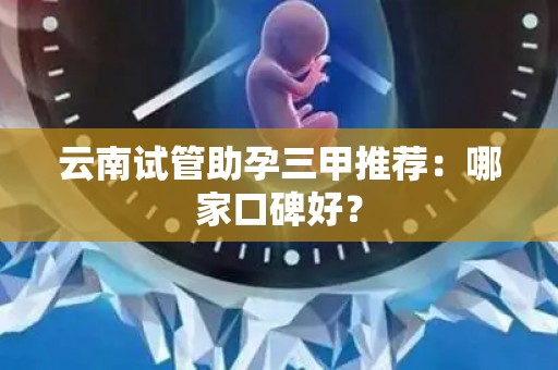 云南试管助孕三甲推荐：哪家口碑好？