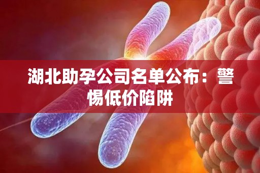 湖北助孕公司名单公布：警惕低价陷阱