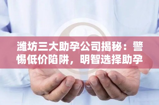 潍坊三大助孕公司揭秘：警惕低价陷阱，明智选择助孕服务