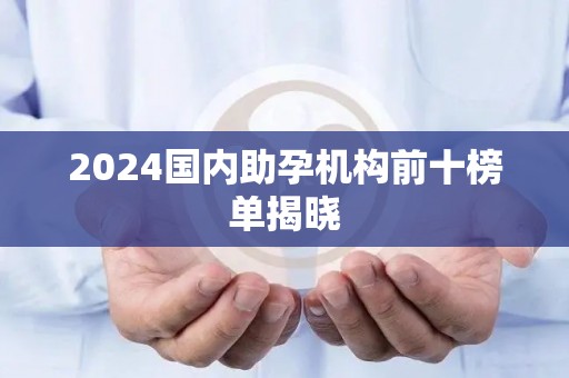 2024国内助孕机构前十榜单揭晓