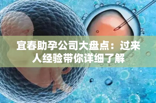 宜春助孕公司大盘点：过来人经验带你详细了解