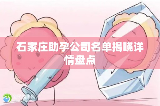 石家庄助孕公司名单揭晓详情盘点