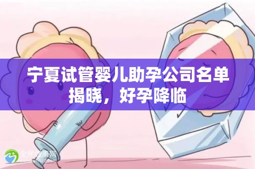宁夏试管婴儿助孕公司名单揭晓，好孕降临