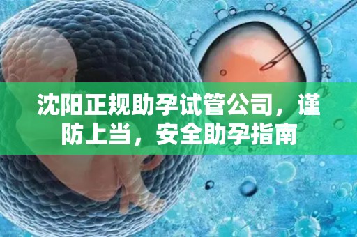 沈阳正规助孕试管公司，谨防上当，安全助孕指南