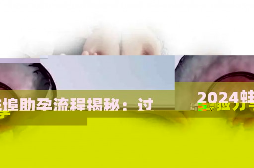 2024蚌埠助孕流程揭秘：过来人经验分享