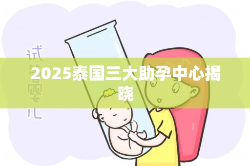 2025泰国三大助孕中心揭晓