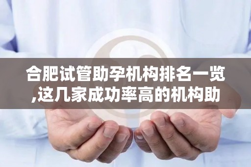 合肥试管助孕机构排名一览,这几家成功率高的机构助你早日好孕!