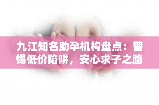 九江知名助孕机构盘点：警惕低价陷阱，安心求子之路