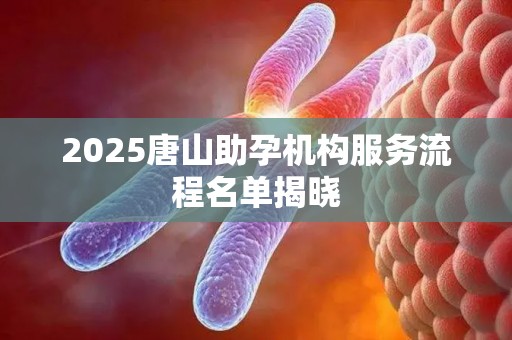 2025唐山助孕机构服务流程名单揭晓