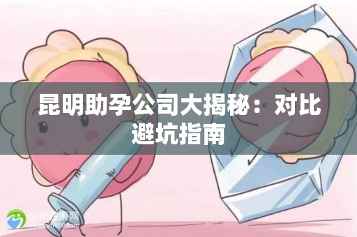 昆明助孕公司大揭秘：对比避坑指南