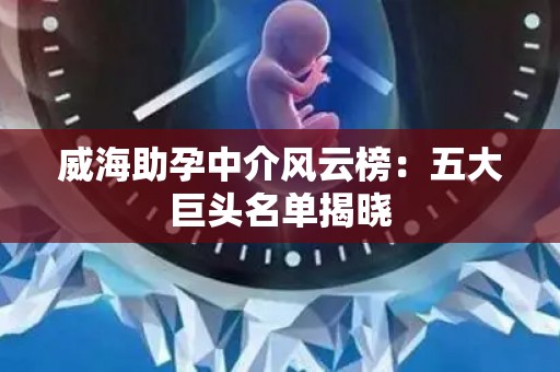 威海助孕中介风云榜：五大巨头名单揭晓