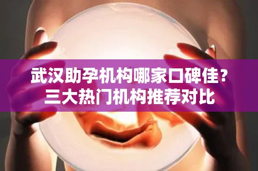 武汉助孕机构哪家口碑佳？三大热门机构推荐对比