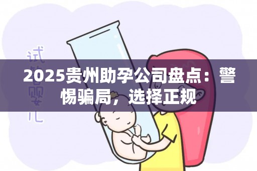 2025贵州助孕公司盘点：警惕骗局，选择正规