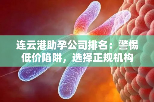 连云港助孕公司排名：警惕低价陷阱，选择正规机构