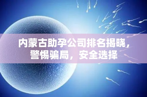 内蒙古助孕公司排名揭晓，警惕骗局，安全选择