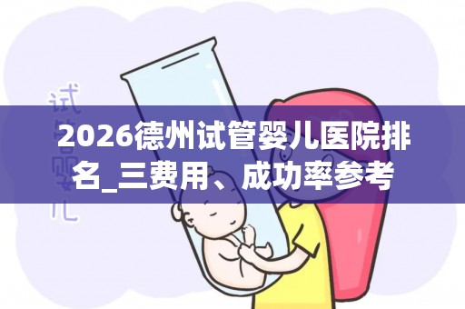 2026德州试管婴儿医院排名_三费用、成功率参考