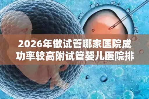 2026年做试管哪家医院成功率较高附试管婴儿医院排名