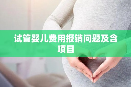 试管婴儿费用报销问题及含项目