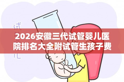 2026安徽三代试管婴儿医院排名大全附试管生孩子费用及条件参考