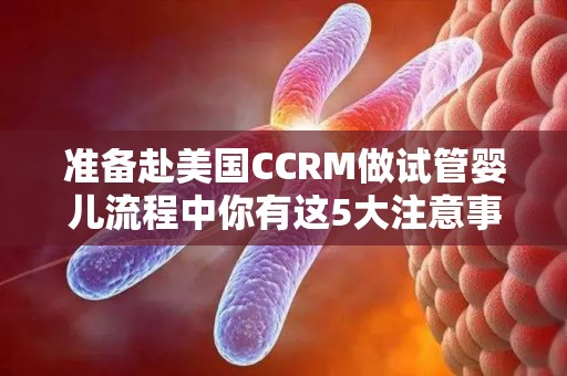 准备赴美国CCRM做试管婴儿流程中你有这5大注意事项