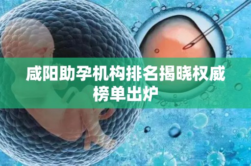 咸阳助孕机构排名揭晓权威榜单出炉