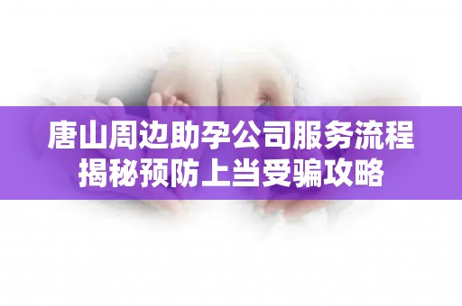 唐山周边助孕公司服务流程揭秘预防上当受骗攻略