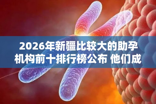 2026年新疆比较大的助孕机构前十排行榜公布 他们成功率真的很高吗？