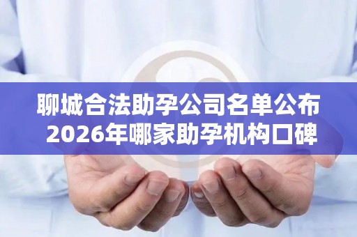 聊城合法助孕公司名单公布 2026年哪家助孕机构口碑好值得考虑？