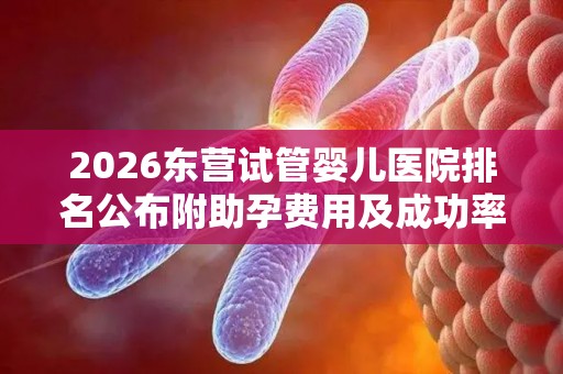 2026东营试管婴儿医院排名公布附助孕费用及成功率一览