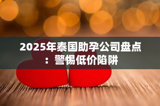 2025年泰国助孕公司盘点：警惕低价陷阱
