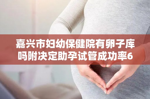 嘉兴市妇幼保健院有卵子库吗附决定助孕试管成功率6大因素