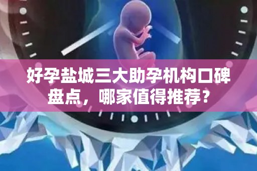 好孕盐城三大助孕机构口碑盘点，哪家值得推荐？