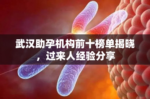 武汉助孕机构前十榜单揭晓，过来人经验分享