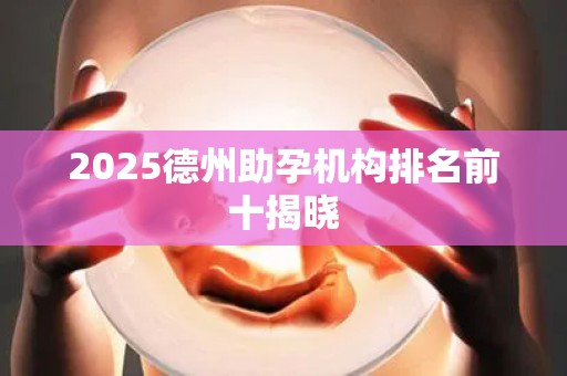 2025德州助孕机构排名前十揭晓