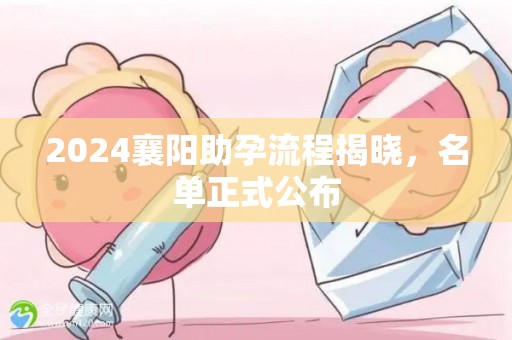 2024襄阳助孕流程揭晓，名单正式公布